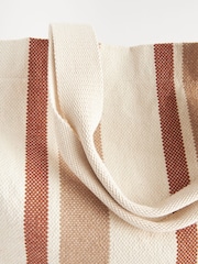 Natur - Streifen Strand-Shopper-Tasche - Bild 5 von 7