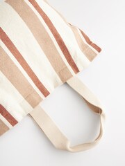 Natur - Streifen Strand-Shopper-Tasche - Bild 7 von 7
