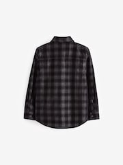 smALLSAINTS Black Boys 100% Cotton Eastburn Checked Corduroy Ramskull Shirt - Image 5 of 8