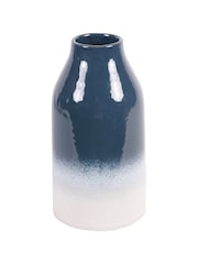 Laura Ashley Blue Laneham Stoneware Vase - Image 4 of 6
