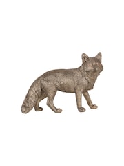 Laura Ashley Antique Gold Standing Fox Ornaments Sculpture - Image 2 of 6