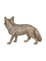 Laura Ashley Antique Gold Standing Fox Ornaments Sculpture - Image 3 of 6