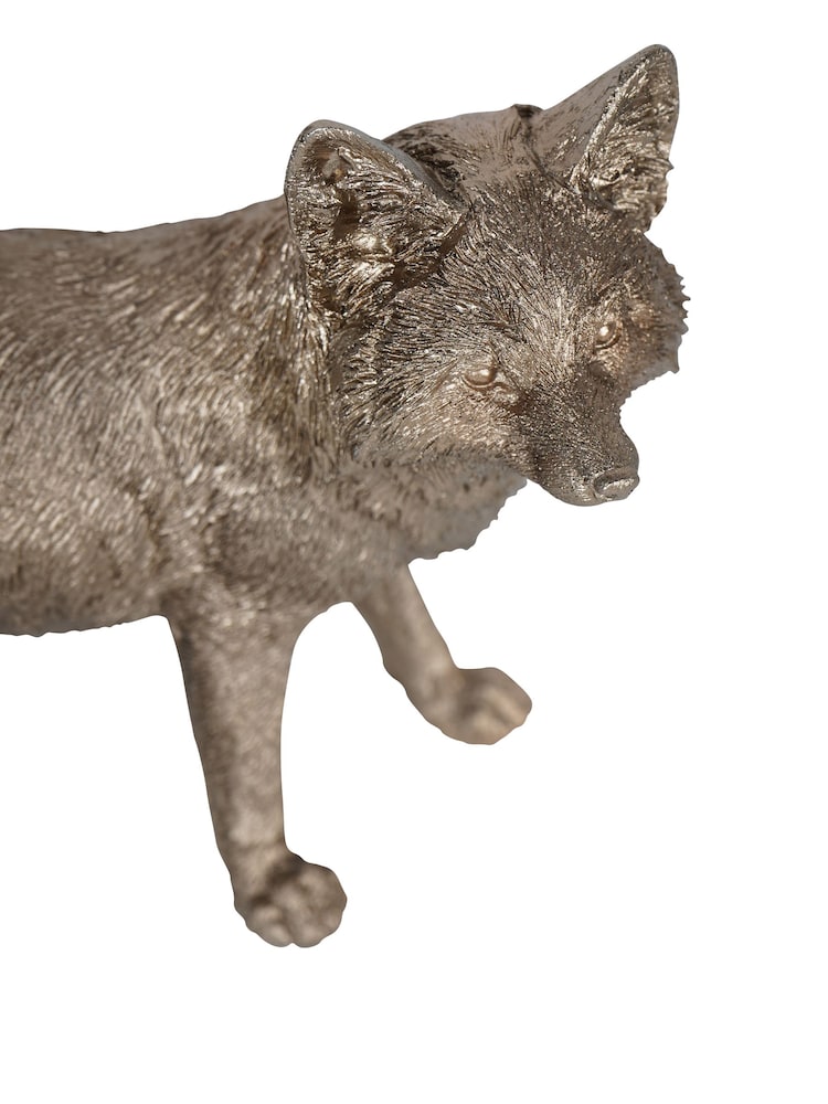 Laura Ashley Antique Gold Standing Fox Ornaments Sculpture - Image 6 of 6