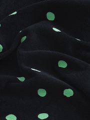 smALLSAINTS Black Boys 100% Cotton Ocular Polka Dot Corduroy Shirt - Image 4 of 6