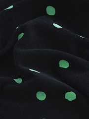 smALLSAINTS Black Boys 100% Cotton Ocular Polka Dot Corduroy Shirt - Image 6 of 6