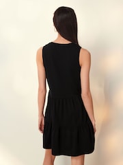 Animal/Black Sleeveless Tiered Mini Summer Jersey Dresses 2 Pack - Image 3 of 4