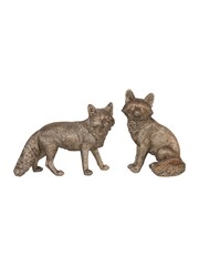 Laura Ashley Antique Gold Sitting Fox Sculpture - Image 2 of 6