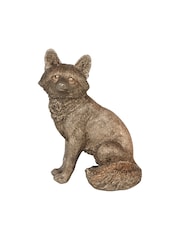 Laura Ashley Antique Gold Sitting Fox Sculpture - Image 4 of 6