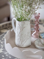 Laura Ashley Pussywillow Antique White Stoneware Jug Large - Image 1 of 5