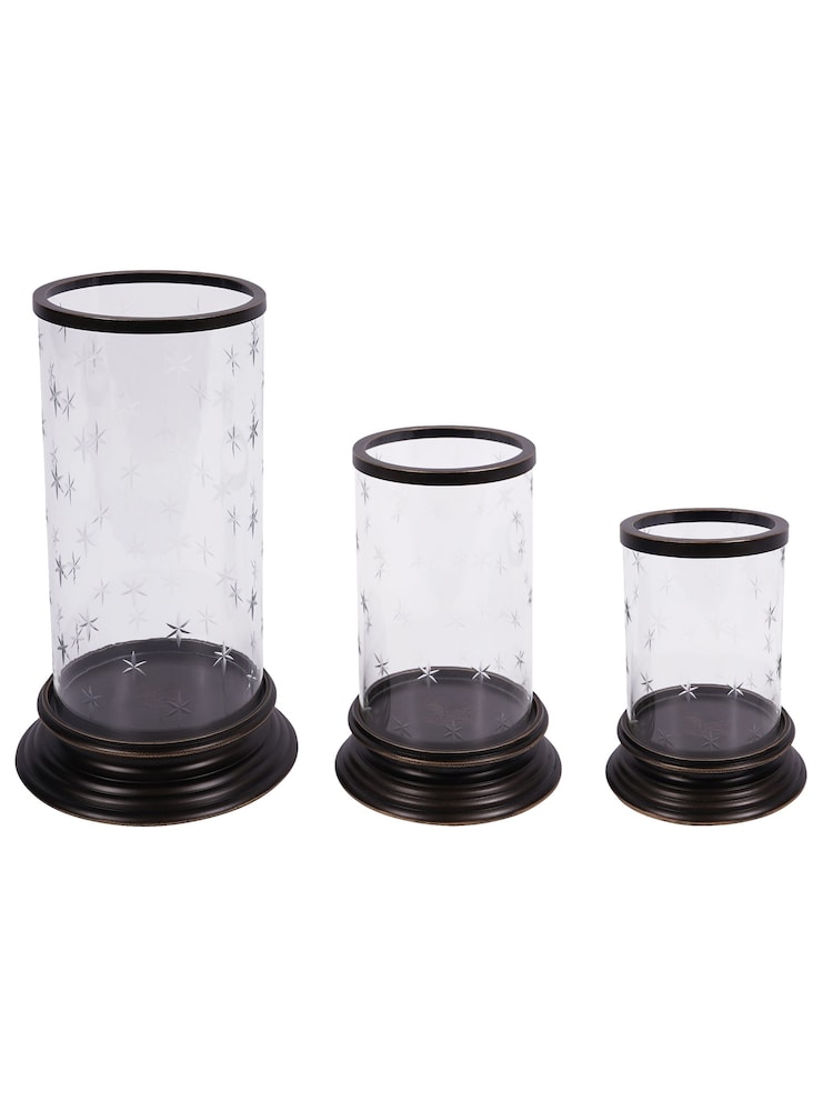 Laura Ashley Gilded Dark Bronze Cleverton Hurricane Candle Holder - Image 5 of 5