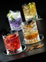 RCR Set of 4 Clear Mixology Tumbler Glasses 34cl - Image 1 of 4