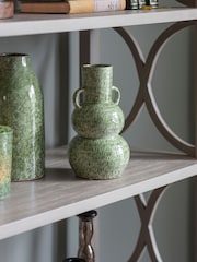 Laura Ashley Green Laneham Stoneware Vase - Image 4 of 5