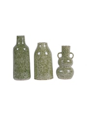 Laura Ashley Green Laneham Stoneware Vase - Image 5 of 5