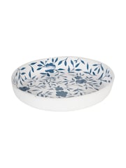 Laura Ashley White/Blue Papier Mache Hand Painted Westbourne Bowl - Image 3 of 5