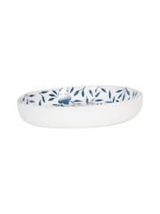 Laura Ashley White/Blue Papier Mache Hand Painted Westbourne Bowl - Image 4 of 5
