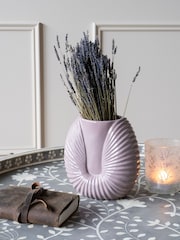 Laura Ashley Pink Harriston Conche Vase - Image 1 of 4