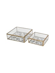 Laura Ashley Clear Single Glass Box In Rye - Image 2 of 6