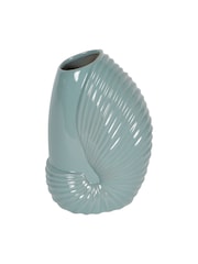 Laura Ashley Blue Harriston Conche Vase - Image 3 of 5