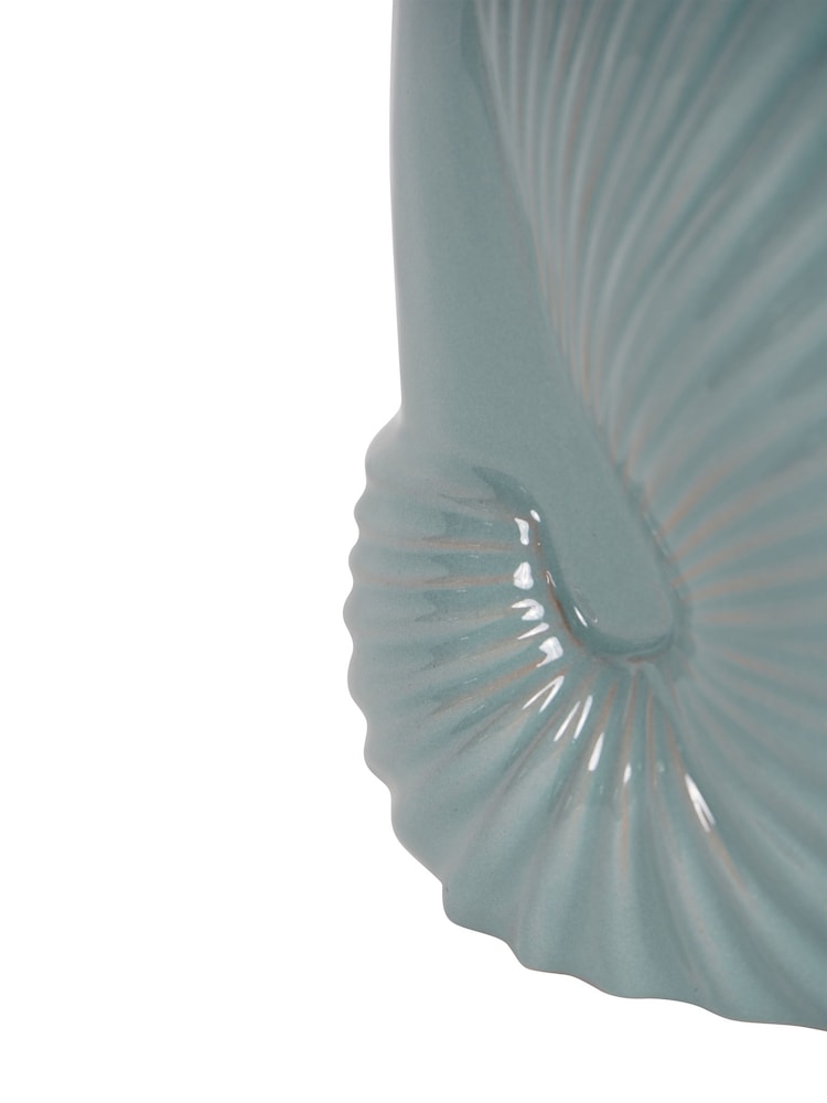 Laura Ashley Blue Harriston Conche Vase - Image 5 of 5