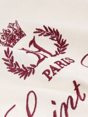 Cream Heavyweight Short Sleeve Crew Neck T-Shirt - Image 6 of 6