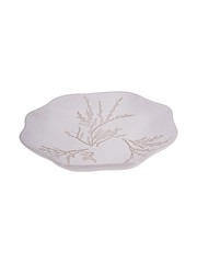 Laura Ashley White Pussywillow Antique White Stoneware Bowl - Image 2 of 4