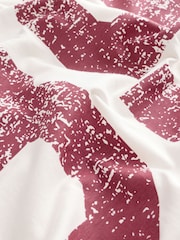 Red/Ecru 100% Cotton Seam Detail Long Sleeve Skater T-Shirt - Image 6 of 6