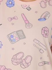 Yours Curve Pink Sleep T-Shirt - Image 5 of 5