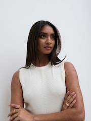 Pretty Lavish Cream Portia Shift Knit Midaxi Dress - Image 2 of 4