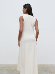 Pretty Lavish Cream Portia Shift Knit Midaxi Dress - Image 4 of 4