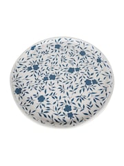 Laura Ashley White/Blue Papier Mache Hand Painted Westbourne Platter - Image 3 of 5