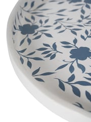 Laura Ashley White/Blue Papier Mache Hand Painted Westbourne Platter - Image 5 of 5
