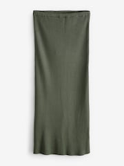 Seraphine Green Rib Knit Maternity Skirt - Image 9 of 9