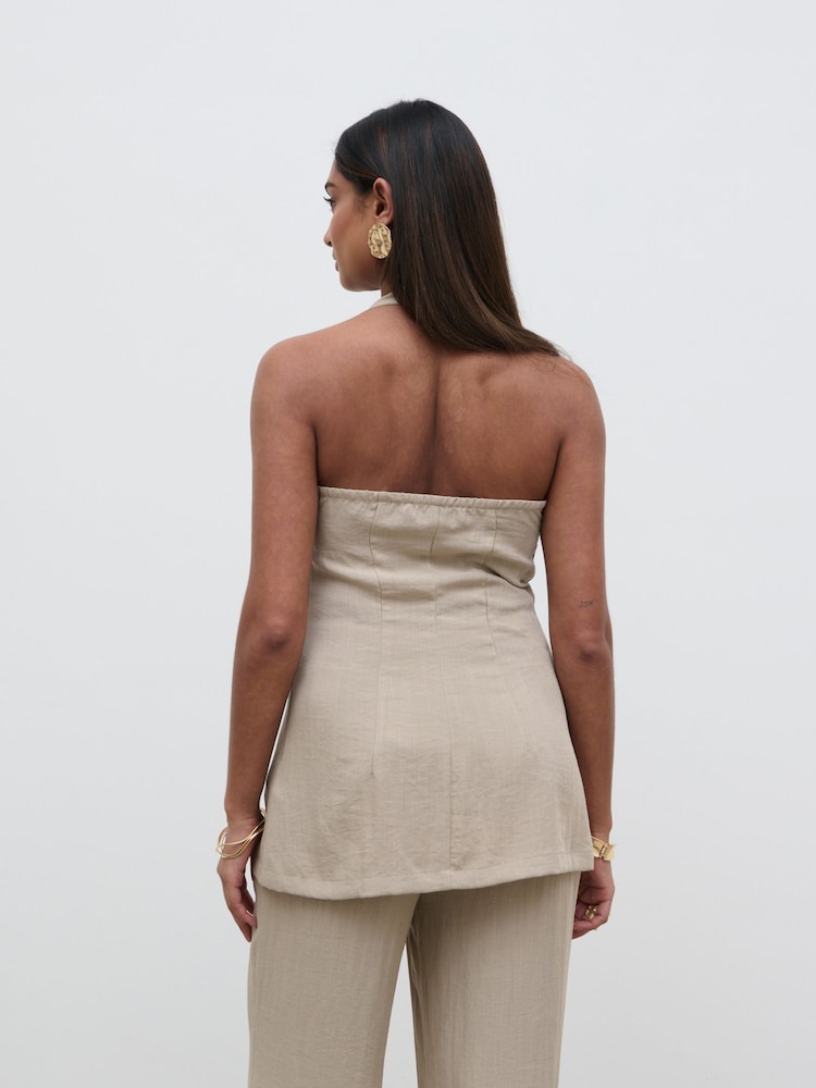 Pretty Lavish Stone Remy Halterneck Waistcoat - Image 4 of 4