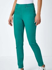 Roman Green Denim Stretch Jeans - Image 1 of 5