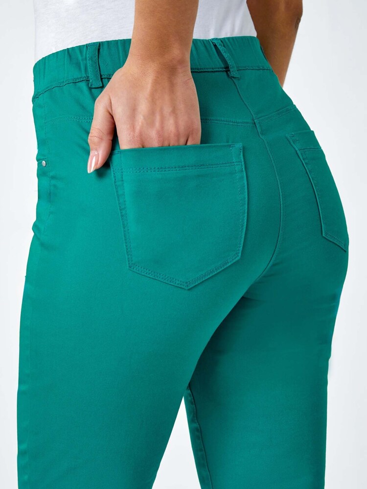 Roman Green Denim Stretch Jeans - Image 5 of 5