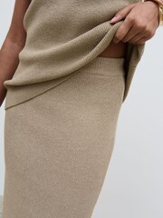 Pretty Lavish Oatmeal Goldie Knit Midaxi Skirt - Image 3 of 4