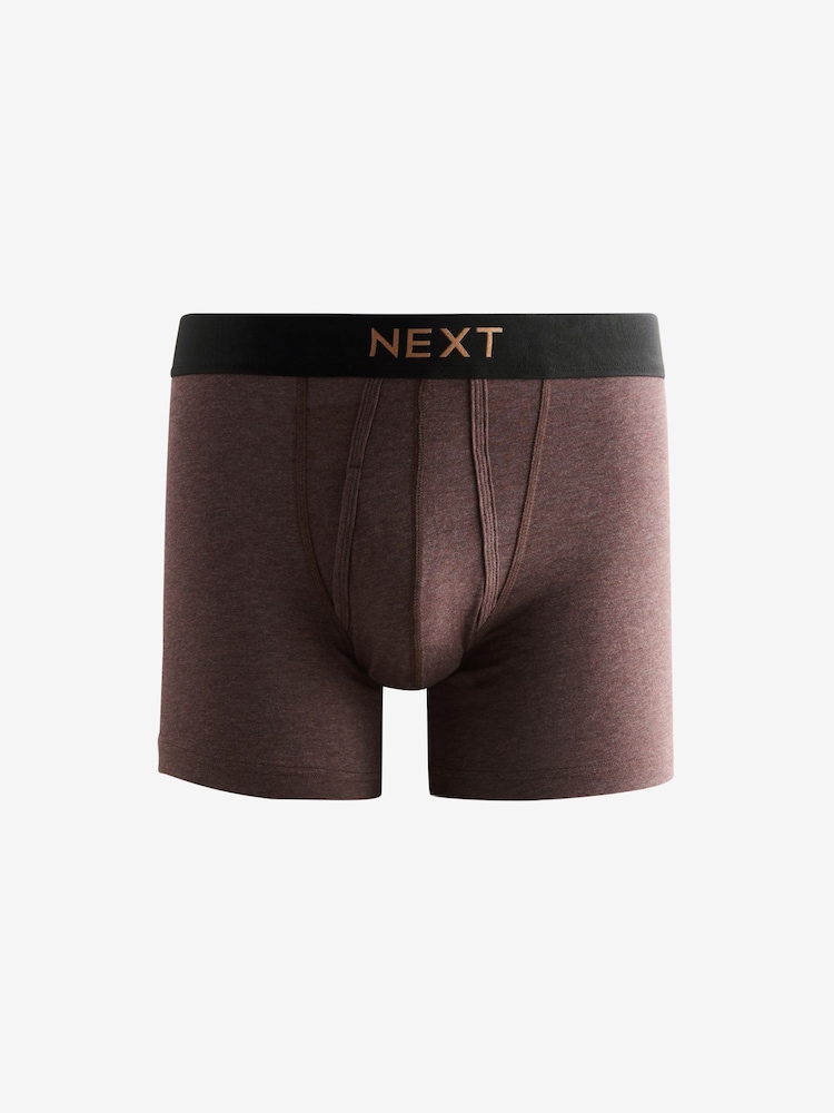 Dark Rich Green/Blue Marl 8 pack A-Front Boxers - Image 2 of 11