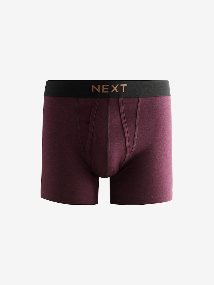 Dark Rich Green/Blue Marl 8 pack A-Front Boxers - Image 3 of 11