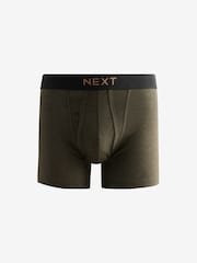Dark Rich Green/Blue Marl 8 pack A-Front Boxers - Image 5 of 11