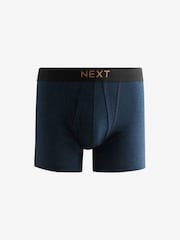 Dark Rich Green/Blue Marl 8 pack A-Front Boxers - Image 6 of 11