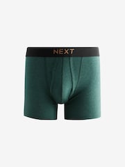 Dark Rich Green/Blue Marl 8 pack A-Front Boxers - Image 8 of 11