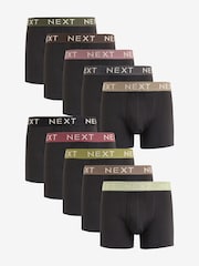 Svart Strukturerad Rosa/Grön/Neutral midjeband - 10 -paket - A-Front Boxare - Bild 1 av 13