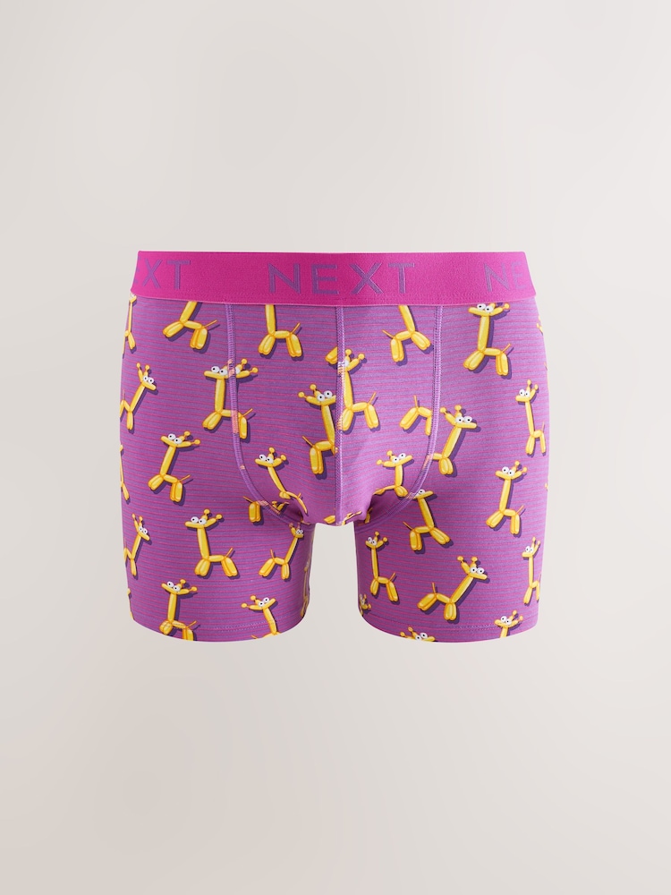 Estampado de globos de animales en naranja intenso/rosa/azul - Pack de 4 - Rich Trunks Boxers - Imagen 2 de 8 Estampado de globos de animales en naranja intenso/rosa/azul - Pack de 4 - Rich Trunks Boxers - Imagen 2 de 8