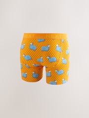 Bright Orange/Pink/Blue Balloon Animal Print 4 pack Rich Trunks Boxers - Image 6 of 8