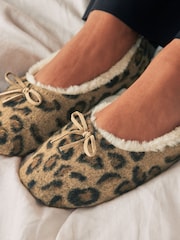Animal Faux Fur Lined Ballet Slippers - Image 2 of 7