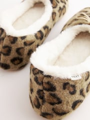 Animal Faux Fur Lined Ballet Slippers - Image 6 of 7