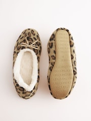 Animal Faux Fur Lined Ballet Slippers - Image 7 of 7