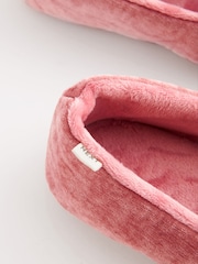 Pink Velour Ballet Slippers - Image 5 of 8