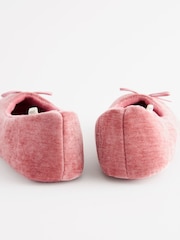 Pink Velour Ballet Slippers - Image 7 of 8