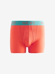 Lys Grønn/Oransje/Blå Kontrastfarge - 10 Pakke - Boksershorts med A-front - Image 3 of 13